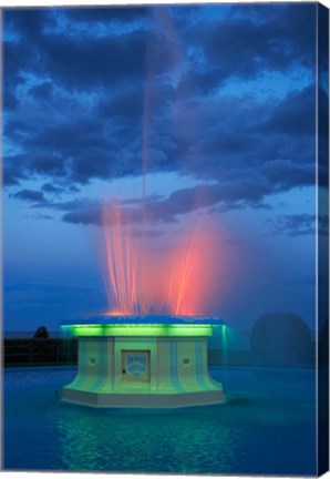 Framed Fountain, Marine Parade, Napier, Hawkes Bay, New Zealand Print