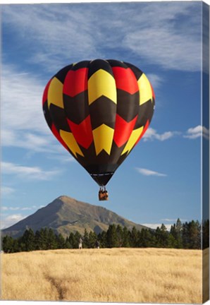 Framed Hot Air Balloon, Wanaka, South Island, New Zealand Print