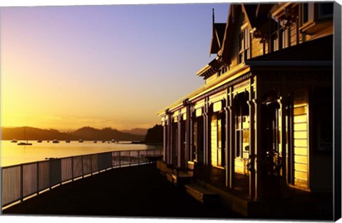 Framed New Zealand, Fullers Building, Paihia, Bay of Islands Print