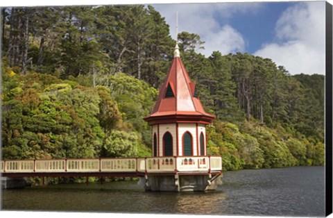 Framed New Zealand, North Island, Karori Wildlife, Tower Print