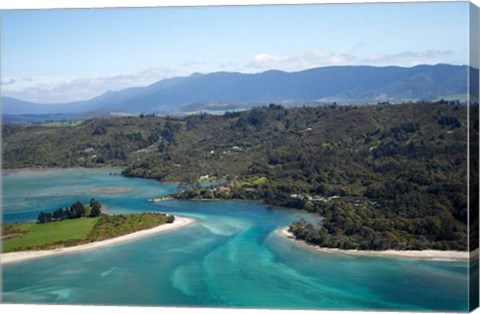 Framed Parapara Inlet, Golden Bay, South Island, New Zealand Print