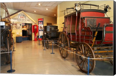 Framed Stage Coach, Otago Settlers, South Island, New Zealand Print