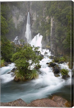 Framed Tarawera Falls, Tarawera River, North Island, New Zealand Print