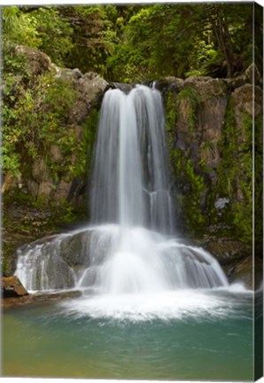 Framed Waiau Waterfall near 309 Road, Coromandel Peninsula, North Island, New Zealand Print