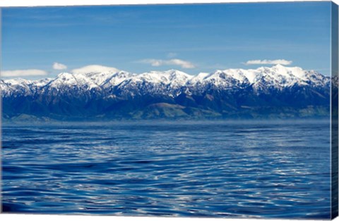 Framed New Zealand, Marlborough, Seaward Kaikoura Ranges Print