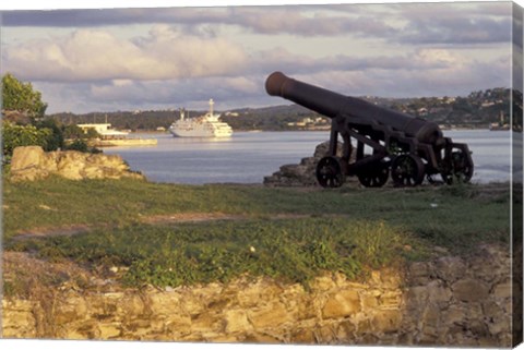 Framed Fort James and Renaissance 3, Antigua, Caribbean Print