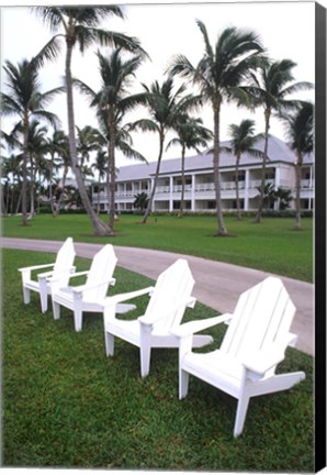 Framed Adirondack Chairs, Ocean Club in Paradise, Atlantis Resort, Bahamas Print