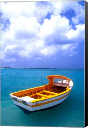 Framed Close-up of Fishing Boat, Aruba Print