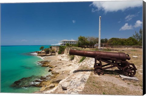 Framed Antigua, St Johns, Fort James, old fort, 1706 Print