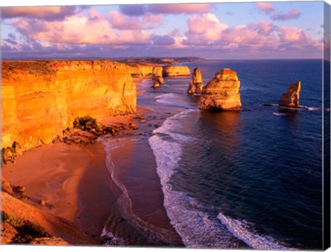 Framed Morning at 12 Apostles, Great Ocean Road, Port Campbell National Park, Victoria, Australia Print