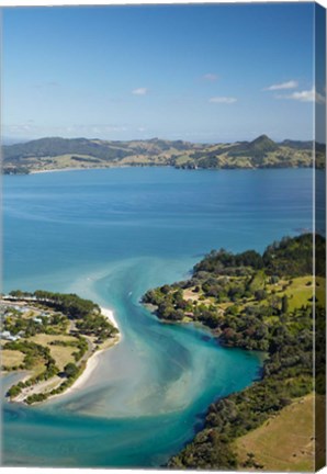 Framed Inlet, Cooks Beach, Coromandel Peninsula, North Island, New Zealand Print