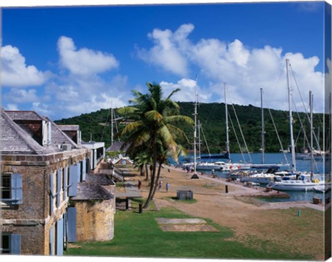 Framed Copper and Lumber Store, Antigua, Caribbean Print