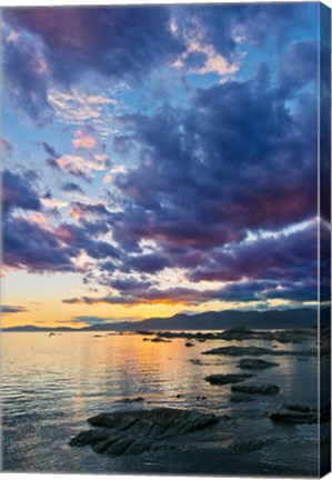 Framed New Zealand, South Island, Kaikoura, South Bay Sunset Print