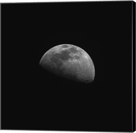 Framed Gibbous Moon Print