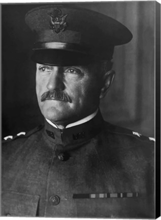 Framed Major General John Pershing Print