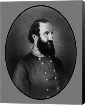 Framed General Stonewall Jackson Print