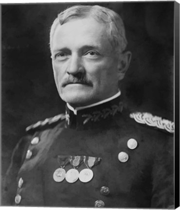 Framed General John Joseph Pershing (digitally restored) Print