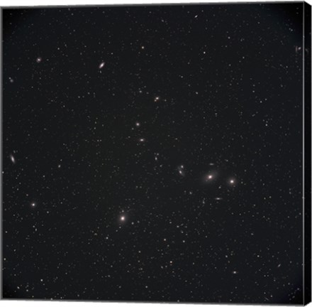 Framed Markarian&#39;s Chain Galaxies Print