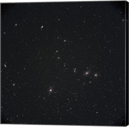 Framed Markarian&#39;s Chain Galaxies Print