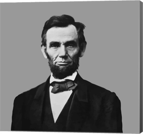 Framed President Abraham Lincoln (digitally restored) Print