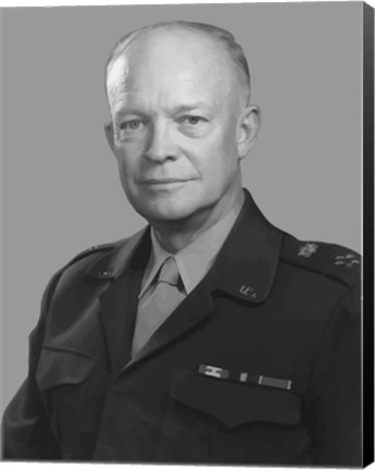 Framed Dwight D Eisenhower Print