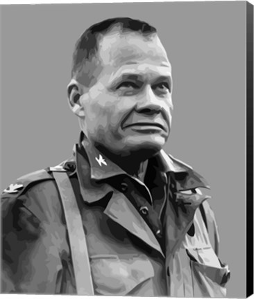 Framed Lieutenant General Lewis Burwell Chesty Puller Print