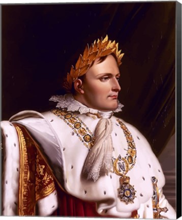 Framed Napoleon Bonaparte (side profile) Print