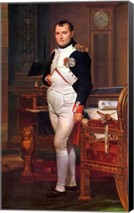 Framed Napoleon Bonaparte (digitally restored) Print