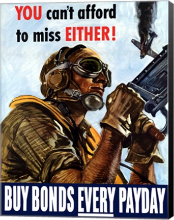 Framed Buy Bonds Every Payday Print