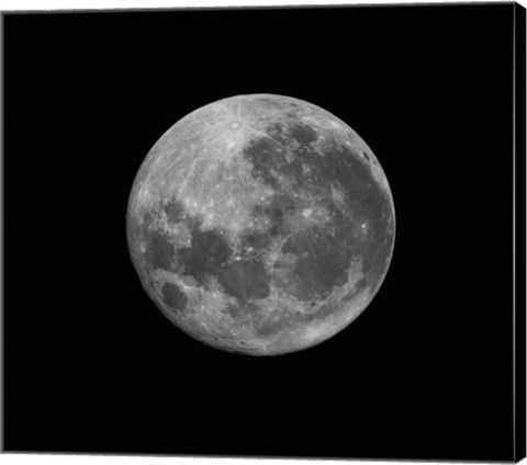 Framed Supermoon of March 19, 2011 Print