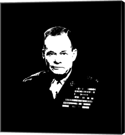 Framed Lieutenant General Lewis Burwell Chesty Puller in uniform Print