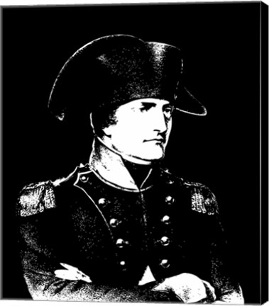 Framed Napoleon Bonaparte in uniform Print