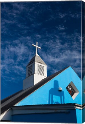 Framed Bahamas, Eleuthera, Harbor Island, Dunmore, Church Print