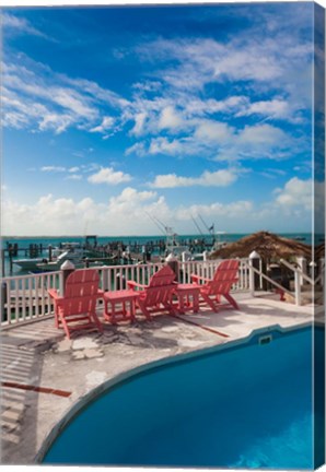 Framed Bahamas, Eleuthera, Harbor Island, Dunmore, Marina Print