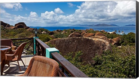 Framed Top of the Baths in Virgin Gorda, British Virgin Islands Print