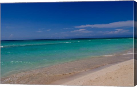 Framed Water and beaches of Cuba, Varadero Print