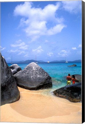 Framed Couple, Baths, Virgin Gorda Print