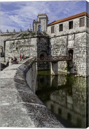 Framed fortress of La Fuerza in Havana, Cuba Print