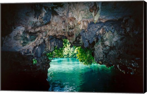 Framed Bat Cave in Airai, Palau, Micronesia Print