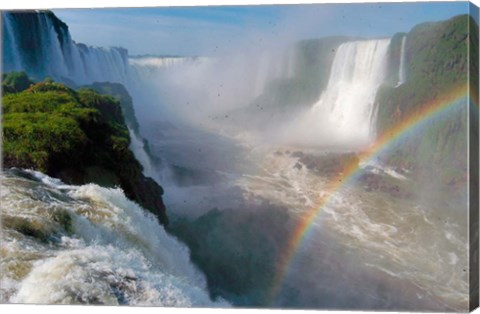 Framed Brazil, Foz do Iguacu Waterfall Print