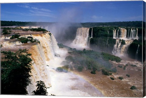 Framed Iguacu Falls, Brazil (horizontal) Print