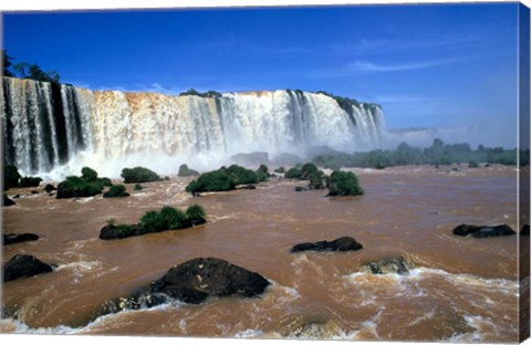 Framed Iguacu Falls, Brazil Print