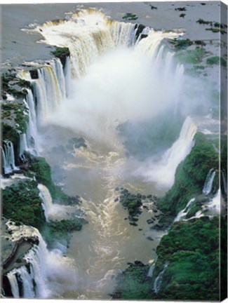 Framed Igwacu Falls Thunders, Brazil Print