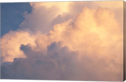 Framed Sunset clouds over Amazon basin, Peru Print