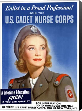 Framed US Cadet Nurse Corps Print