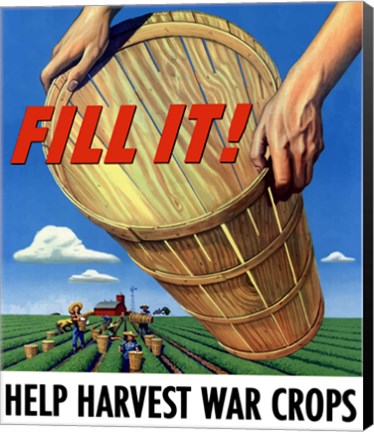 Framed Fill It - War Crops Print