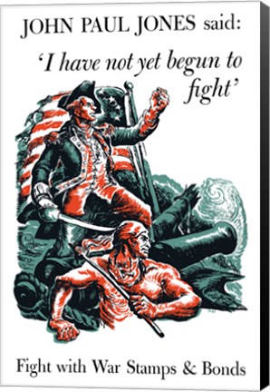 Framed Fight With War Stamps and Bonds Print