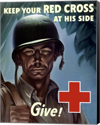 Framed Keep Your Red Cross at His Side Print