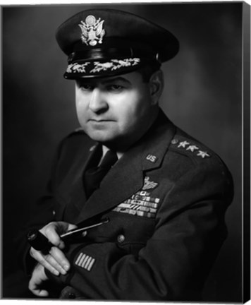 Framed Portrait of General Curtis Lemay Print