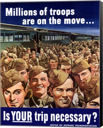 Framed Millions of Troops are on the Move Print